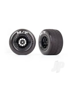 Tyres & wheels, assembled, glued (Weld gloss black wheels, Tyres, foam inserts) (rear) (2)