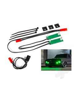 LED light set, front, complete (green) (includes light harness, power harness, zip ties (9))