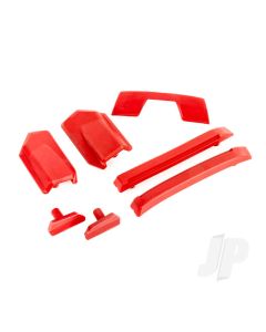 Body reinforcement set, red / skid pads (roof) (fits #9511 body)