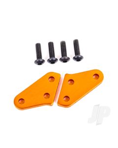 Steering block arms (aluminum, orange-anodized) (2) (fits #9537 and 9637 steering blocks)