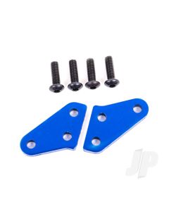 Steering block arms (aluminum, blue-anodized) (2) (fits #9537 and 9637 steering blocks)