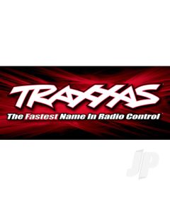 Traxxas racing banner, Red & black (3x7 feet)