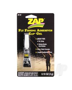 Fly Fishing Adhesives Zap Gel (0.10oz, 3g)