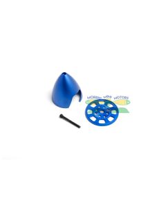 Anodized Aluminum 3" 2 Blade Spinner With Drill Back Plate (Blue)