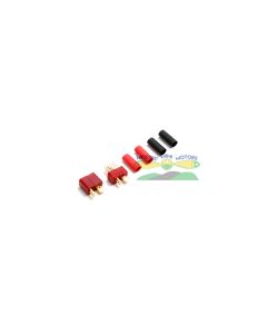 Deans Plug / Connector Red with Heat Shrink (Male & Female)