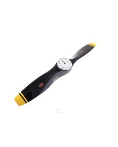 Biela 85mm Clock 2 Blade Black With Yellow Tips Prop