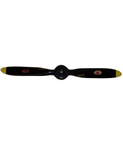 Biela 16" x  8" Carbon Fiber 2 Blade Scale Black with Yellow Tips Prop